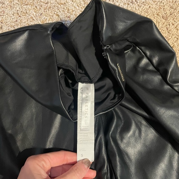 Fabletics Vegan Leather High Waisted Pants - Picture 8 of 8